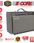 5 Core Guitar Amp For Electric Bass Acoustic Portable Amplifier Practice Amplificador 40W BLACK