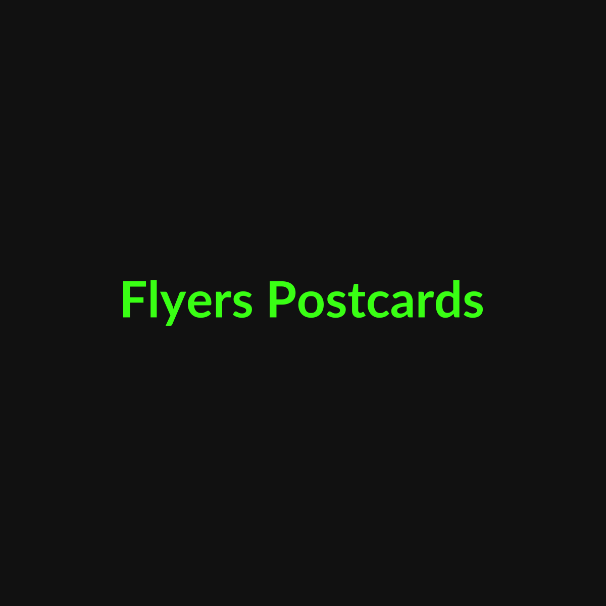 Flyers and Postcards - TDG Centerville