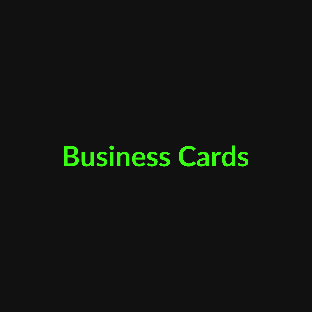 Business Cards - TDG Centerville