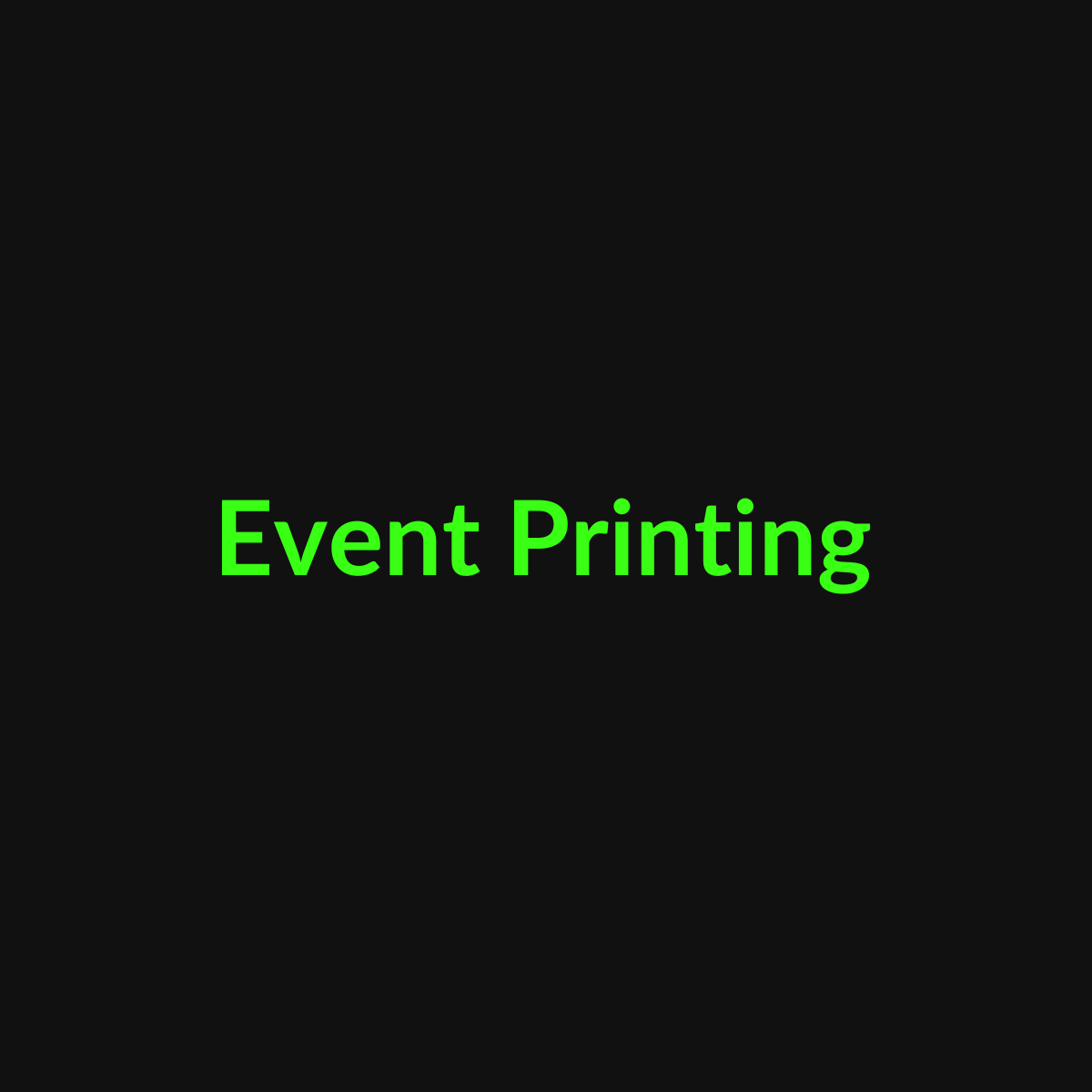 Event Printing - TDG Centerville