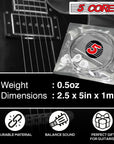 5Core Bass Electric Guitar Strings 0.010-.048 Gauge w Bright Tone for 6 String Guitars