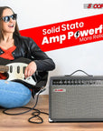 5 Core Guitar Amp For Electric Bass Acoustic Portable Amplifier Practice Amplificador 40W BLACK