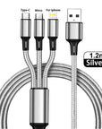 3 in 1 Type C USB Cable