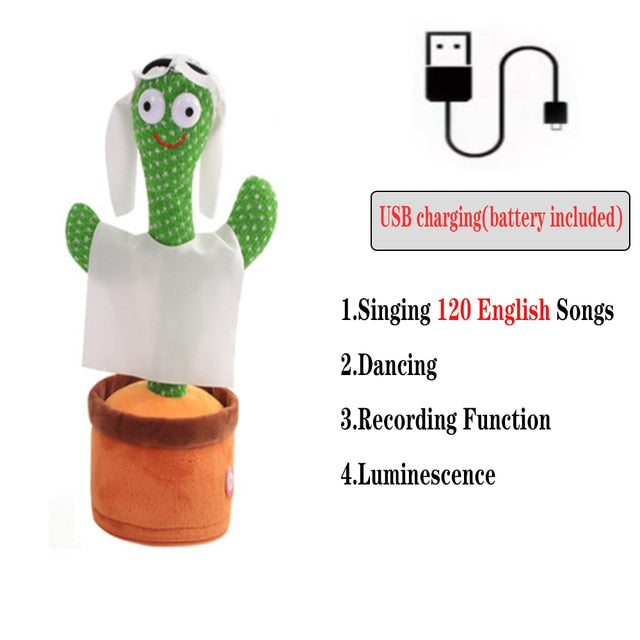 Dancing-Singing Cactus Plush Toy