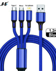 3 in 1 Type C USB Cable