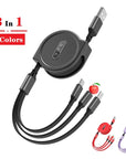 3 In 1 USB Extendable Data Cable