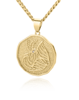 Astrological Sign Coin Pendant Necklace