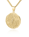 Astrological Sign Coin Pendant Necklace